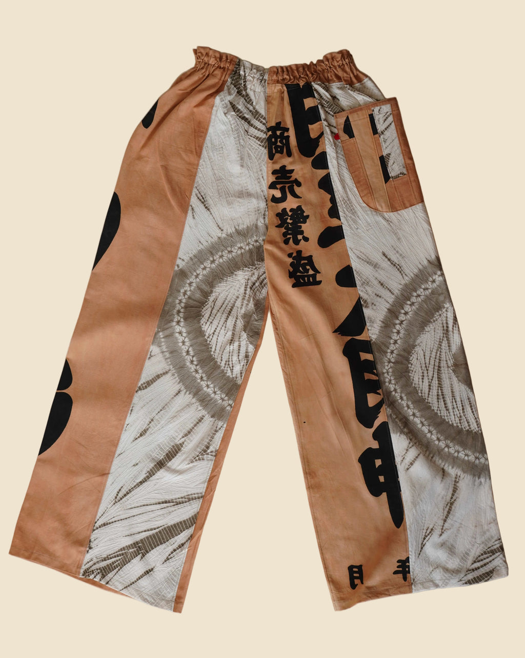 Kakishibu Split Shibori Pants