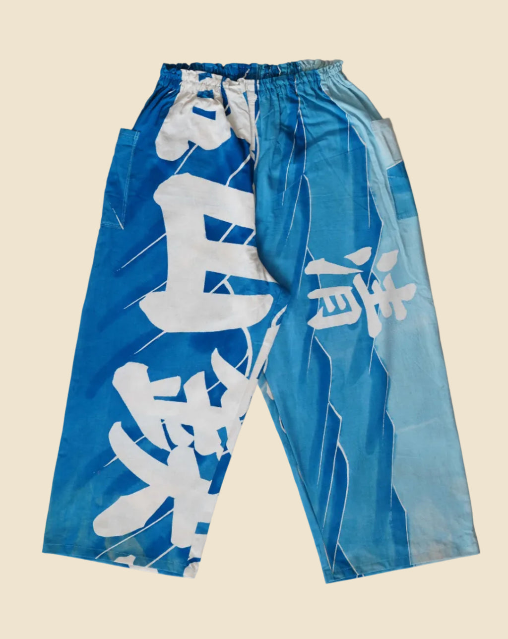 大漁旗　Fishing Flag Pants Light Blue