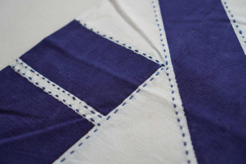 旗 Banner Pants Blue and White Sashiko