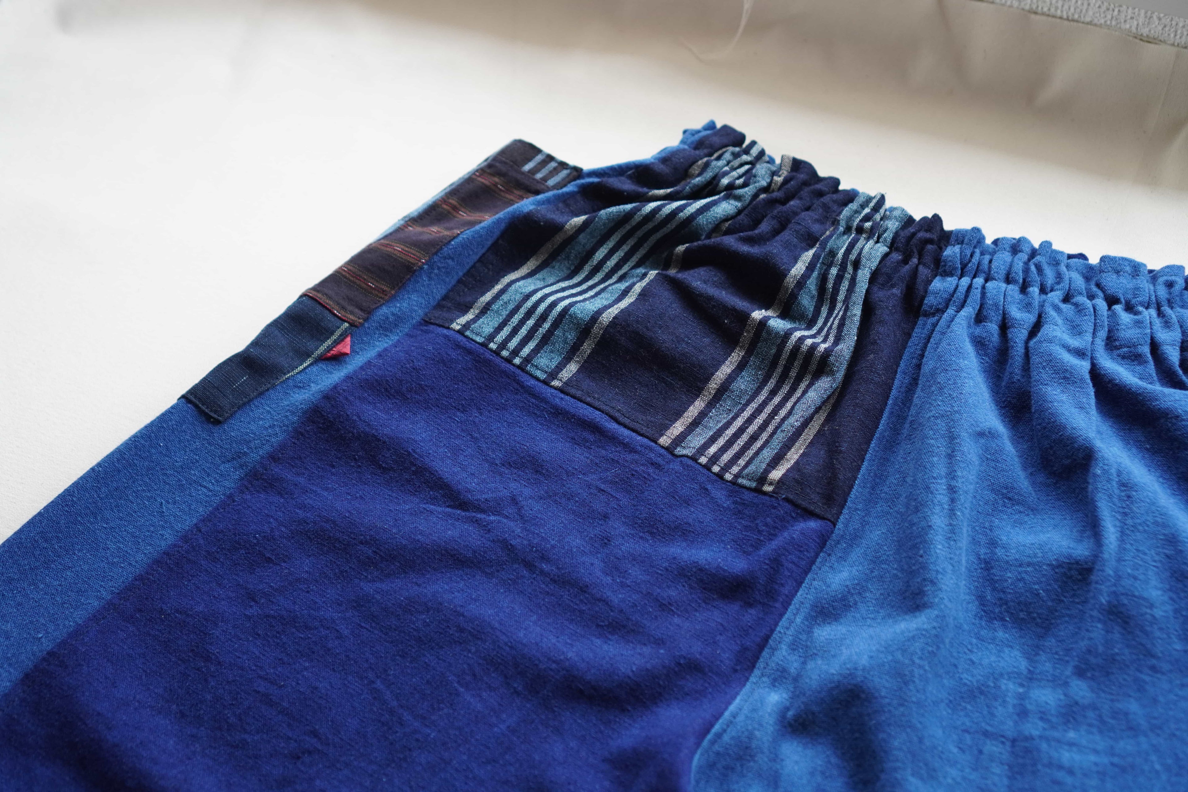 旗 Flag Remake Pants Blue Soft