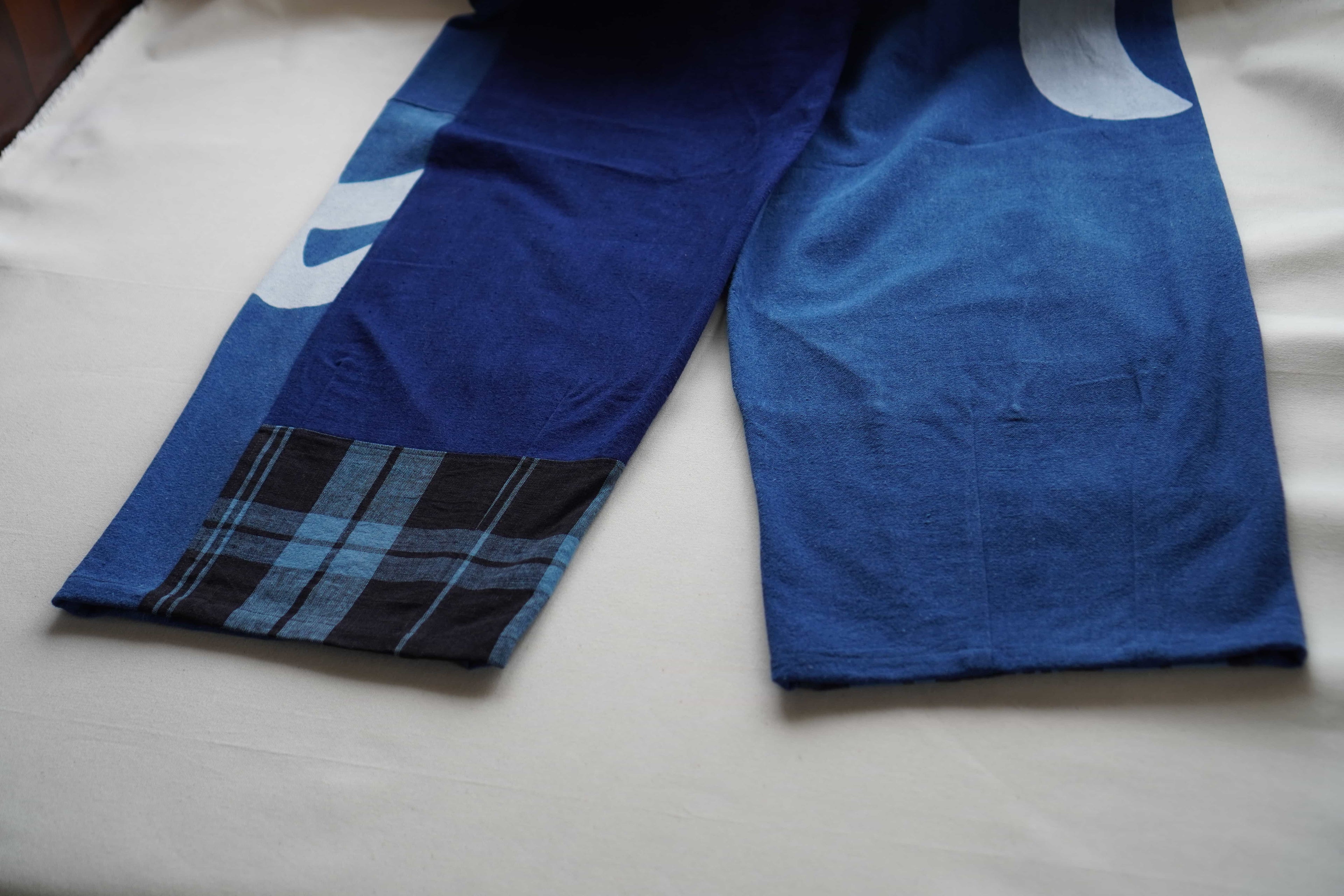 旗 Flag Remake Pants Blue Soft