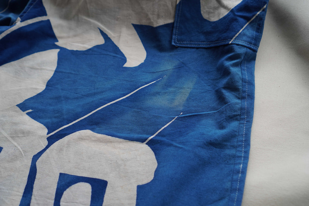 大漁旗　Fishing Flag Pants Light Blue